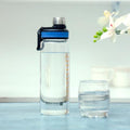ROYALFORD | Borosilicate Glass Water Bottle 800ML-Freezer & Dishwasher-Safe | Leak-Proof Lid with Silicone Sealing Ring | Perfect while Travelling, Camping, Trekking & More | RF10622