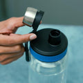 ROYALFORD | Borosilicate Glass Water Bottle 800ML-Freezer & Dishwasher-Safe | Leak-Proof Lid with Silicone Sealing Ring | Perfect while Travelling, Camping, Trekking & More | RF10622