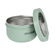 ROYALFORD | Stainless Steel Round Lunch Box 850ML-Lunch Box For Adults, Kids, Teenage | Food-Safe Material Food Storage Container | Leak-Proof and Convenient To Carry | RF11103