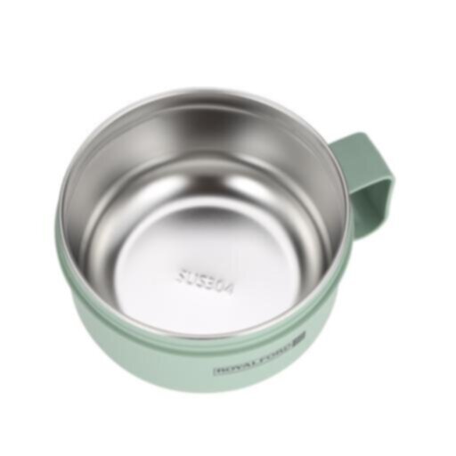 ROYALFORD | Stainless Steel Round Lunch Box 850ML-Lunch Box For Adults, Kids, Teenage | Food-Safe Material Food Storage Container | Leak-Proof and Convenient To Carry | RF11103