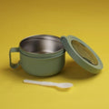 ROYALFORD | Stainless Steel Round Lunch Box 850ML-Lunch Box For Adults, Kids, Teenage | Food-Safe Material Food Storage Container | Leak-Proof and Convenient To Carry | RF11103