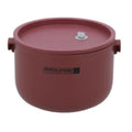 ROYALFORD | Single Layer Round Lunch Box 1.0L, Stainless Steel Inner-Food Storage Container with Individual Compartments | Durable Leak-Proof Eco-Friendly Assorted Colors | RF11104