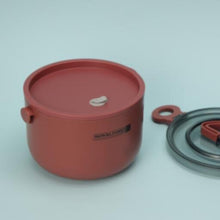 ROYALFORD | Single Layer Round Lunch Box 1.0L, Stainless Steel Inner-Food Storage Container with Individual Compartments | Durable Leak-Proof Eco-Friendly Assorted Colors | RF11104