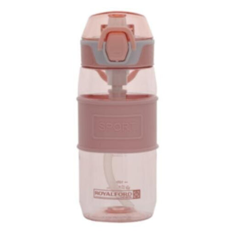 ROYALFORD | BPA-Free Plastic Water Bottle 550ML-One-Press Open Lid | Leak-proof Design for Teenager, Adult, Sports, Gym, Fitness, Outdoor, Cycling, School & Office Assorted Colors | RF11111