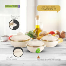 ROYALFORD | Plastic Classic Casserole Set 3Pcs | RF1643