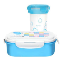 ROYALFORD | Lunch Box With Water Bottle Assorted Colors - Portable Design Perfect Lock with Seal System to Avoid Spillage|Travel Safe|Compact lids with High Grip Clips|Ideal for Office, Picnic, Outings & More | RF4396