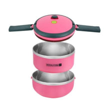 ROYALFORD | Double Layer Lunch Box Assorted Colors - Leak-Proof & Airtight Lid Food Storage Container, High-Quality | RF4673