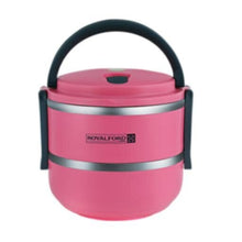 ROYALFORD | Double Layer Lunch Box Assorted Colors - Leak-Proof & Airtight Lid Food Storage Container, High-Quality | RF4673