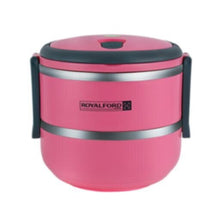 ROYALFORD | Double Layer Lunch Box Assorted Colors - Leak-Proof & Airtight Lid Food Storage Container, High-Quality | RF4673