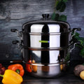 ROYALFORD | 2 Layer Stainless Steel Steamer 9L 30Cm | RF5014