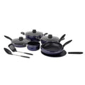 ROYALFORD | 12Pcs Non-Stick Aluminum Cookware Set Blue | RF5858