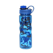 ROYALFORD | Water Bottle 600ML Military-Blue-Reusable Water Bottle Wide Mouth with Hanging Clip|Printed Bottle|Perfect while Travelling, Camping, Trekking & More | RF6419