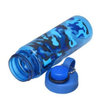 ROYALFORD | Water Bottle 600ML Military-Blue-Reusable Water Bottle Wide Mouth with Hanging Clip|Printed Bottle|Perfect while Travelling, Camping, Trekking & More | RF6419