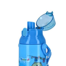 ROYALFORD | Water Bottle 350ML Blue-Reusable Water Bottle Wide Mouth with Hanging Clip|Printed Bottle|Perfect while Travelling, Camping, Trekking & More | RF6420