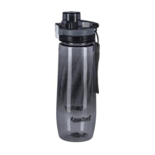 ROYALFORD | Water Bottle 850ML Grey-Reusable Water Bottle Wide Mouth with Hanging Clip|Printed Bottle|Perfect while Travelling, Camping, Trekking & More | RF6422