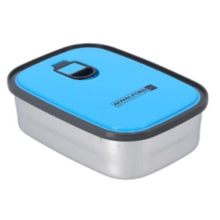 ROYALFORD | Rectangle Stainless Steel Tiffin Box 680ML Blue-Portable Food Storage Container, Clip | RF7014BL