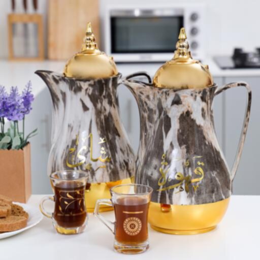 ROYALFORD | Royal Marble Tea & Cawa Flask 1Ltr+1Ltr | RF9413