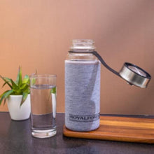 ROYALFORD | Glass Water Bottle with Neoprene Bag 800ML Assorted Colors | RF9695