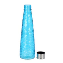 ROYALFORD | Glass Water Bottle 750ML Portable Steel Cap Lead Free Water Bottle, Travel Flask | RF9825