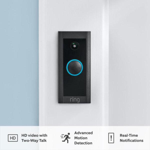 RING | Video Doorbell Wired Black | MMWEIDRBELWRD