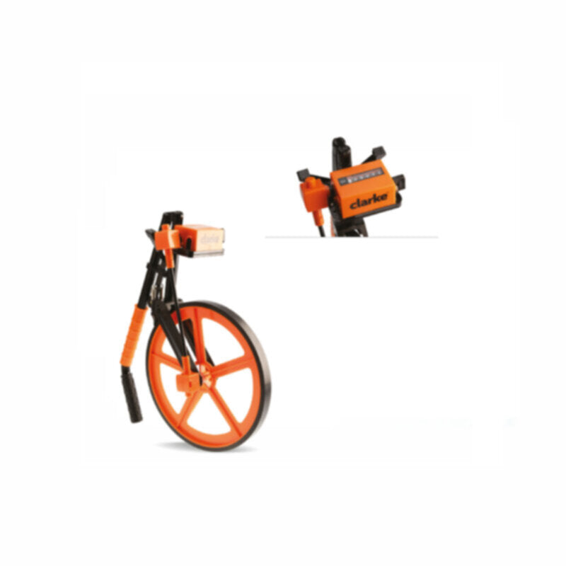 CLARKE | Road Measuring Wheel Orange/Black Color Body Foldable Type With Addition And Subtraction Ability | RMWC