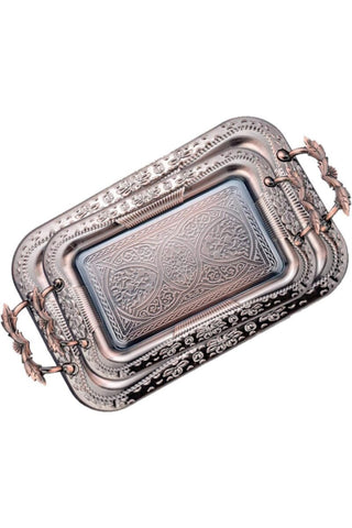 ROYALFORD | 2Pcs Red Bronze Tray Set 1X12 | DC1066