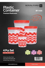 ROYALFORD | 4Pc Plastic ContainerSet (5+1+1.5+2L)1X48 | RF11035