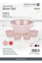 ROYALFORD | 5Pc Bowl Set 2Ltr(1Pc) +200ml(4pc) 1x24 | RF10779