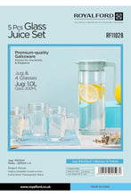 ROYALFORD | 5pc Water Jug Set(1.0L Jug+4Pc Glass) 1X8 | RF11028