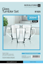 ROYALFORD | 6Pc Glass Tumbler Set (200ML) 1X12 | RF11029