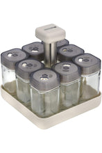 ROYALFORD | 8pc Spice Jar Set with Revol.Stand 1X6 | RF10520