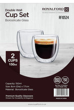 ROYALFORD | BRS 2pc Double Wall Cup Set 150ML 1X24 | RF10524