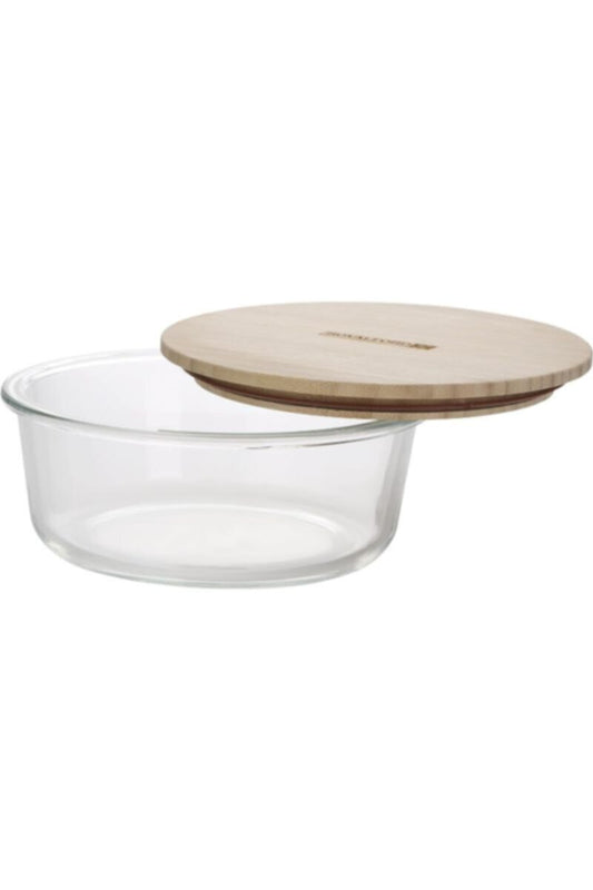 ROYALFORD | Ecodine Round Glass Container 400ml 1X24 | RF10323