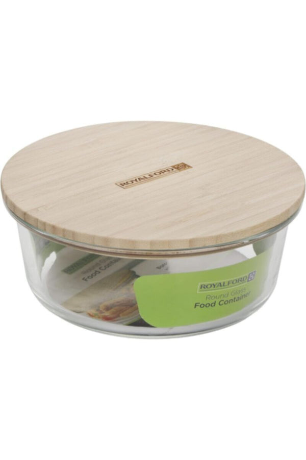 ROYALFORD | Ecodine Round Glass Container 400ml 1X24 | RF10323
