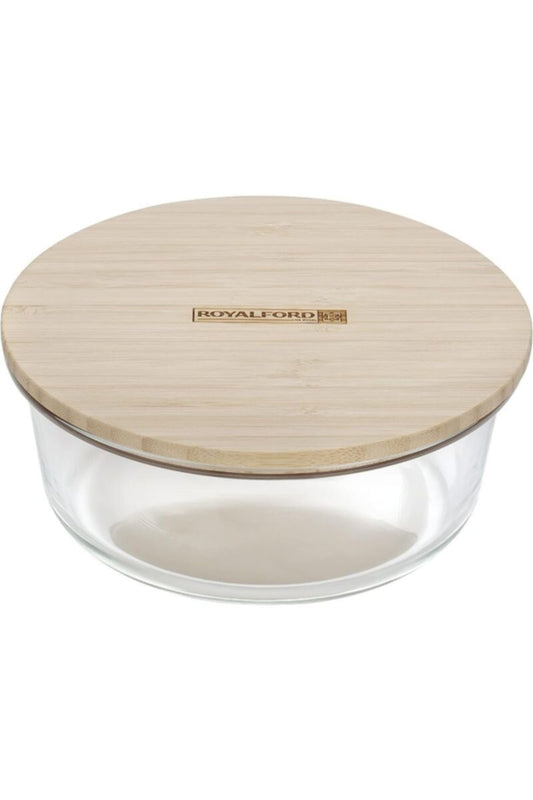 ROYALFORD | Ecodine Round Glass Container 950ml 1X12 | RF10325