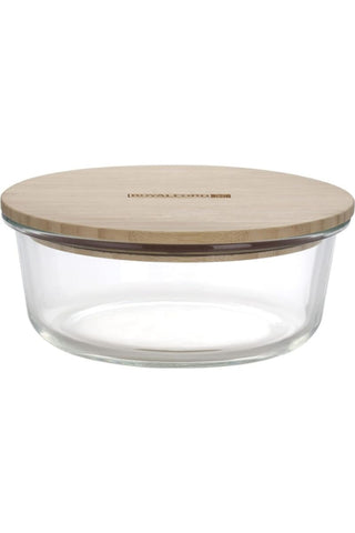 ROYALFORD | Ecodine Round Glass Container 950ml 1X12 | RF10325