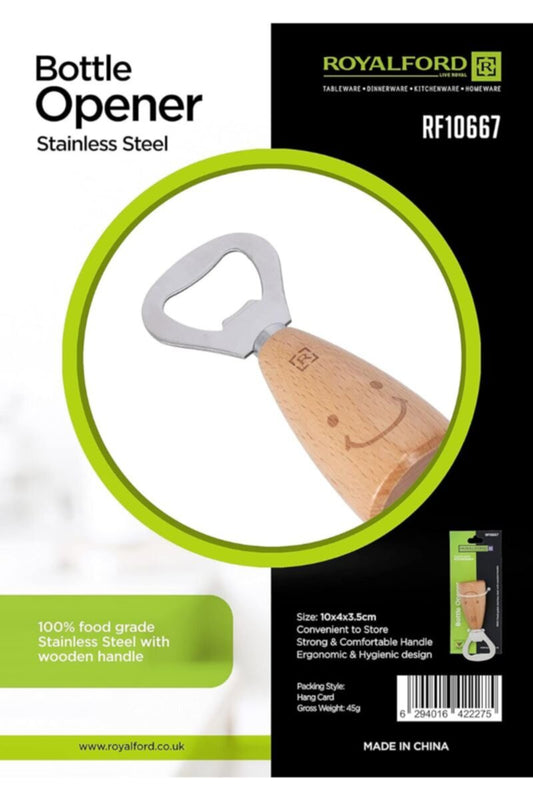ROYALFORD | Stainless Steel Bottle Opener-Smiley 1X100 | RF10667