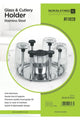 ROYALFORD | SS Glass & Cutlery Holder 1X12 | RF11039