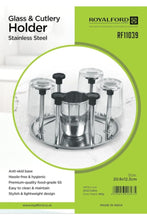 ROYALFORD | SS Glass & Cutlery Holder 1X12 | RF11039