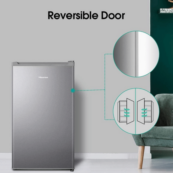 HISENSE | Single Door Refrigerator 122Ltrs Silver | RR122D4ASUJ