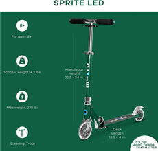 MICRO | Scooter Sprite Forest Green LED SA0208 | 44000208