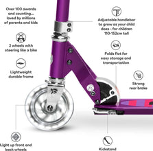 MICRO | Scooter Sprite Purple Stripe LED SA0219 | 44000219