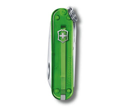 VICTORINOX | Classic SD Transparent 7 Functions Small Pocket Knives Green | 0.6223.T41G