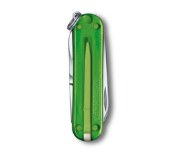 VICTORINOX | Classic SD Transparent 7 Functions Small Pocket Knives Green | 0.6223.T41G