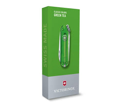 VICTORINOX | Classic SD Transparent 7 Functions Small Pocket Knives Green | 0.6223.T41G