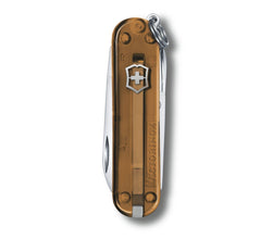 VICTORINOX | Classic SD Transparent 7 Functions Small Pocket Knives Chocolate Fudge | 0.6223.T55G