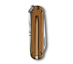VICTORINOX | Classic SD Transparent 7 Functions Small Pocket Knives Chocolate Fudge | 0.6223.T55G