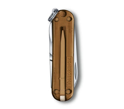 VICTORINOX | Classic SD Transparent 7 Functions Small Pocket Knives Chocolate Fudge | 0.6223.T55G