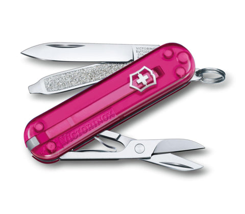 VICTORINOX | Classic SD Transparent 7 Functions Small Pocket Knives Cupcake Dream | 0.6223.T5G
