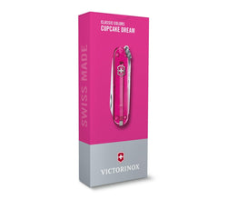 VICTORINOX | Classic SD Transparent 7 Functions Small Pocket Knives Cupcake Dream | 0.6223.T5G